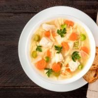Chicken Noodle Soup · Flavorful, well-seasoned soup with chicken.