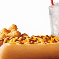 Footlong Quarter Pound Coney Combo · Want something filling that's also a great deal? Try SONIC's Footlong Chili Cheese Coney. A ...