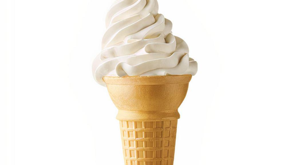 Vanilla Cone · Simple and sweet. Creamy real vanilla ice cream served in a cake cone.