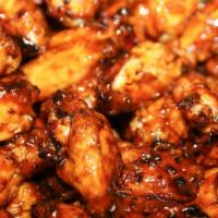 Spicy Bbq Wings · Delicious chicken wings topped with special Spicy BBQ sauce.