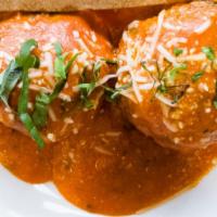 Lucco Meatballs · pomodoro sauce, parmigiano