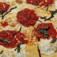 Traditional Cheese Pizza · Tomato Sauce and Mozzarella.