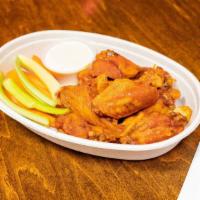 Buffalo Wings · Served with bleu cheese, celery & carrots. Gluten-Free.