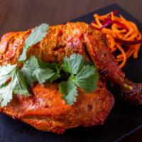 Tandoori Chicken · Tandoori Masala marinade. Grilled tandoori.