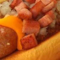 Pork Roll Dog · Two classic grilled 100% beef Nathan dogs grilled to perfection, grill Taylor ham laid on a ...