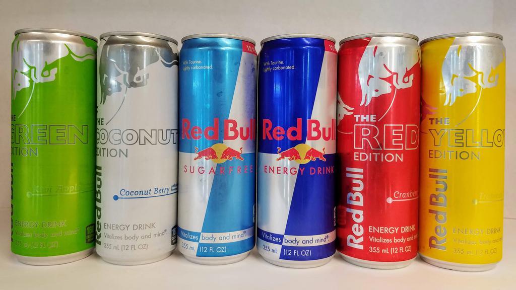 Flavored Red Bull 12 Ounce · Various flavors. Check photo.