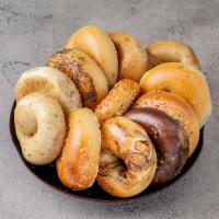 Bakers Dozen Bagels · 13 pieces fresh baked hot bagels. If you would like multiples of any flavors, please specify...