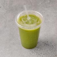 Green Goddess Juice · Vegetarian. Green apple, celery, cucumber and spinach.  Vegetarian.
