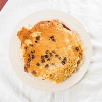 Chocolate Chip Pancakes · Served with butter and syrup.