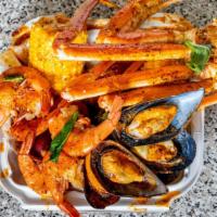 Combo Boil · 1/2Lb Black Mussel, 1/2Lb Shrimp (No Head), 1/2Lb Snow Crab.