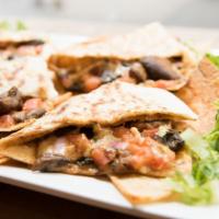 Mexican Squash Saute  Quesadilla · OXIDO's tasty grilled cheese and toasted goodness. A tortilla filled with Monterey jack, sal...