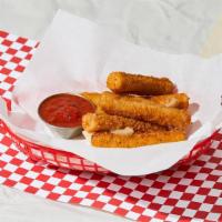 Mozzarella Sticks · 5 pieces fried mozzarella sticks with side marinara sauce.