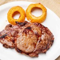 Grilled Ribeye Steak (16 Oz) · Served with choice of potato.