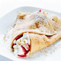 The Special · Most popular. Butter, bananas, strawberries, brown sugar and whipped cream.