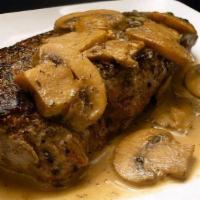 Sirloin Steak In Mushroom Sauce · 
