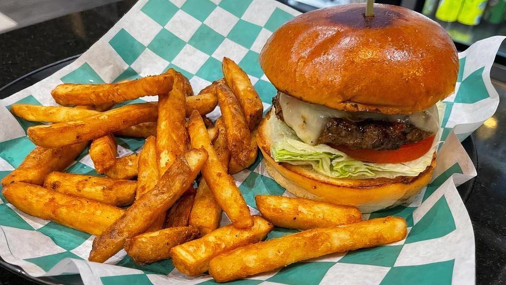 5-Alarm Burger · Served with roasted jalapeños, pepper Jack cheese,. cayenne pepper sauce, lettuce, tomatoes & chipotle aioli.