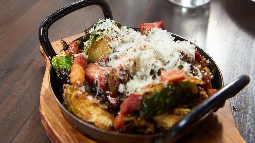 Crispy Brussel Sprouts · bacon, manchego cheese, balsamic