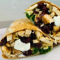Spring Time · Grilled chicken, lettuce, goat cheese, sliced almonds, dried. cranberries and balsamic binai...