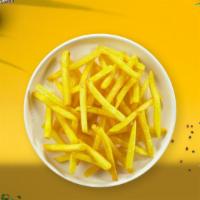 Fries Fries Baby · Idaho potato fries cooked until golden brown and garnished with salt.