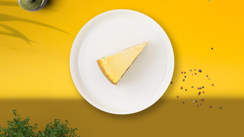 Cheesecake · Original New York cheesecake is decadently rich in taste, but fluffy in texture. It is also distinguished by a generous amount of sour cream used in the recipe.