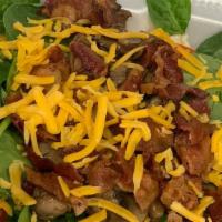 Loaded Breakfast Fries · Battered Fries, Topped with 2 eggs, Bacon and Cheddar Cheese. 
Add more Meats or Veggies in ...