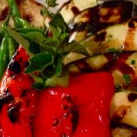 Grilled Vegetables · Eggplant, Zucchini, Shitake, Red Pepper, Haricot Vert