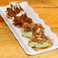 Tostones With Carne Desmechada · Tostones with ropa vieja