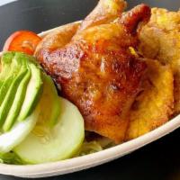 Mata Hambre  (Best In Town) · Quarter chicken accompanied by two small sides of your preference.
