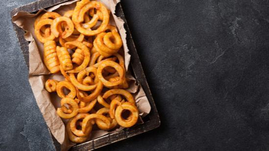 Curly Fries · Golden, crispy, perfectly seasoned curly fries.