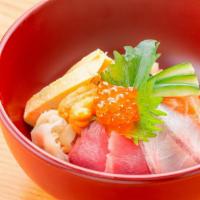 Kaisen Don · Assorted Sashimi served on top of sushi rice (assortment is subject to change based on avail...