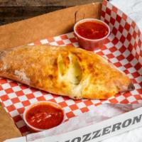 3 Cheese Calzone · Mozzarella, cheddar jack and ricotta. Served with 4 oz. Pizza sauce.