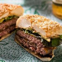 Sunday Burger · Two Patties, Cheddar Cheese, Special Sauce, B&B Pickles, Sesame 