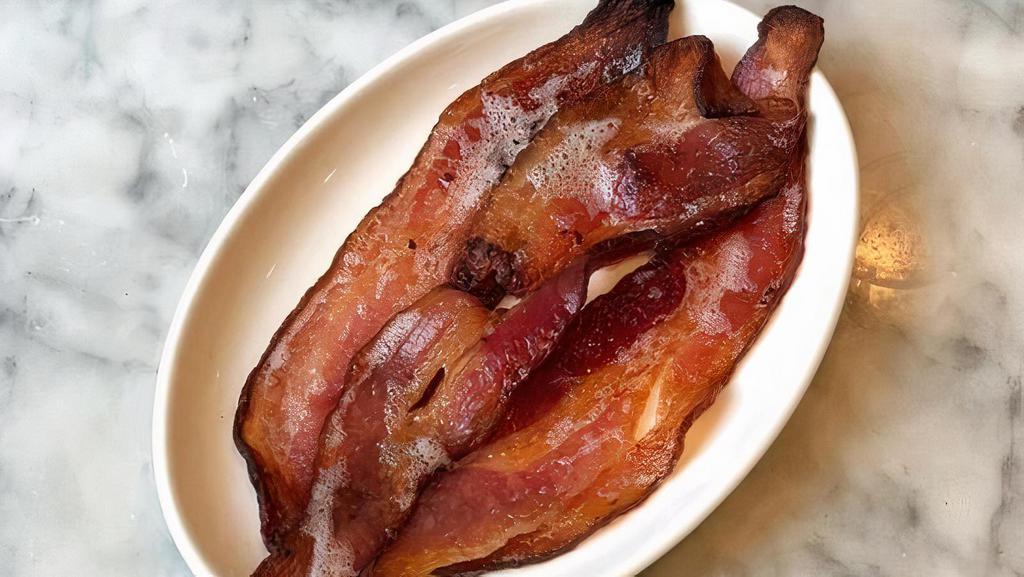 Bacon · Pork bacon, baked.