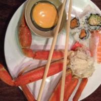Snow Crab Legs · Served with 1 corn and potato.
