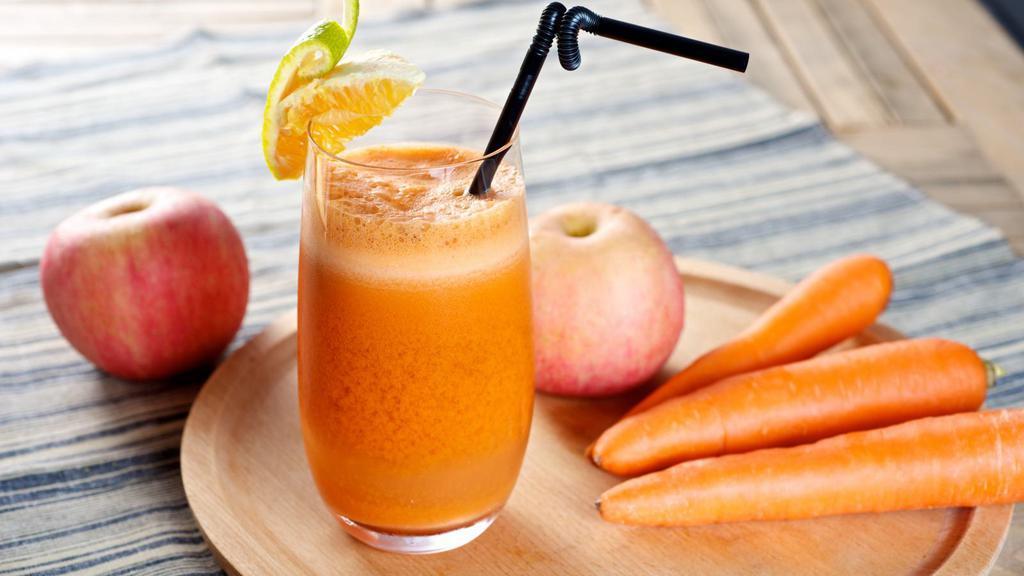 Vision Juice · Healthy for the eyes mixed with carrots and raw ginger.