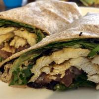 I Am Magnificent - Grilled Chicken Wrap · Chicken, grilled onions, tomato, mixed greens, chipotle mayonnaise or mustard. Choice of wrap.