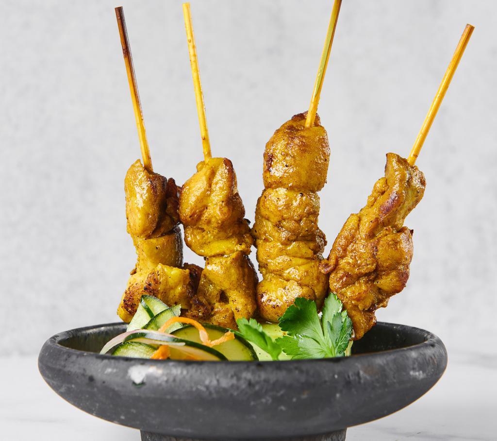 Satay · chicken grilled in spices