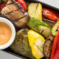 Grilled Vegetables · Zucchini, squash, eggplant, and peppers.
