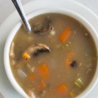 Soup Of The Day · Sunday vegetable monday vegetable lentil tuesday split pea wednesday tomato rice thursday & ...