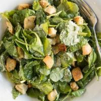Kale Caesar Salad · Baby kale caesar salad