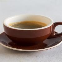 Espresso · A type of strong coffee made by forcing steam through dark-roasted coffee grounds. Often has...