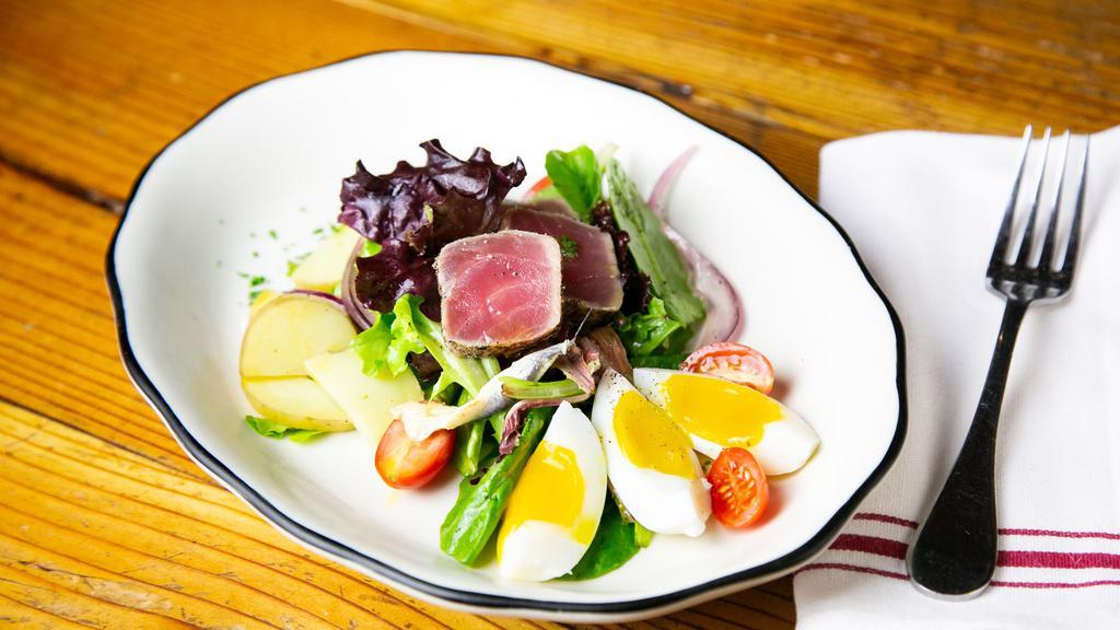 Traditional Tuna Nicoise Salad · INSALATA NIZZARDA	
Traditional Tuna Nicoise Salad