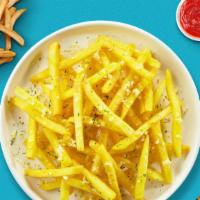 Cheesy Fry-Day  · (Vegetarian) Idaho potato fries cooked until golden brown and garnished with salt and melted...