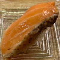 Seared & Marinated Salmon Belly Sushi · 