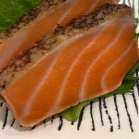 Yaki Salmon Sashimi · 2 pcs Seared King Salmon