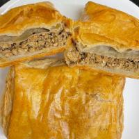 Chicken Patties · Per piece. Pastry with minced chicken filling.