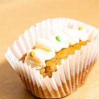 Carrot Cake · This item contains: carrots, apple sauce, ginger, wheat flour