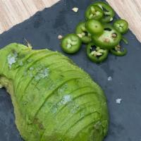 Guacamole · Avocado, tomato onions,  slices, tostadas, chile serrano, sea salt