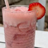 Horchata Con Fresa · Guadalajara style rice drink with Mexican vanilla and strawberries