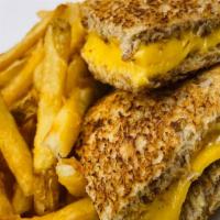 Grilled Cheese · Made with american cheese served on white sliced bread.